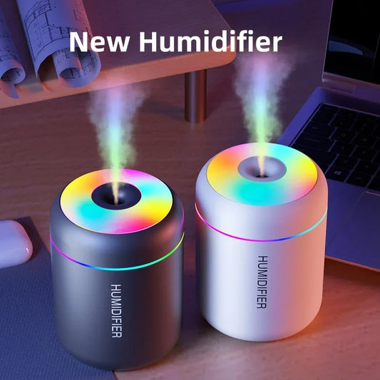 180ML Mini Air Humidifier USB Electric Aroma Diffuser Essential Oil Purifier Aromatherapy Mist Maker Lights For Car Home Bedroom TGP-OO6