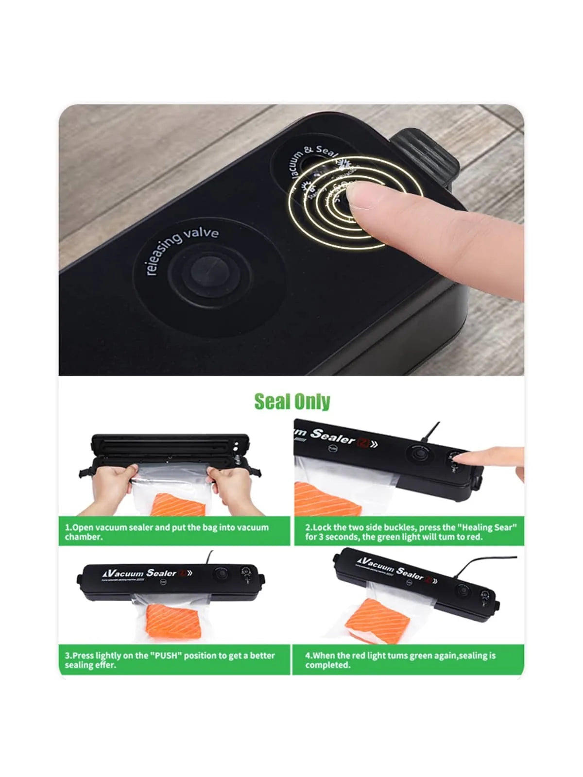 vacuum sealing food preservation machine,