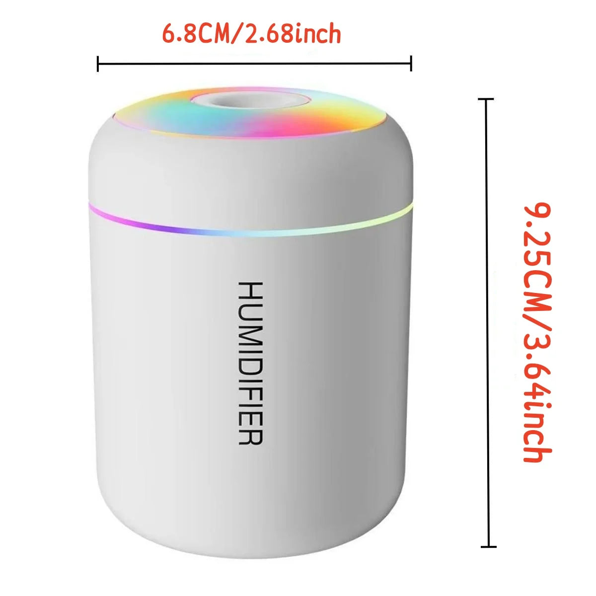 180ML Mini Air Humidifier USB Electric Aroma Diffuser Essential Oil Purifier Aromatherapy Mist Maker Lights For Car Home Bedroom TGP-OO6