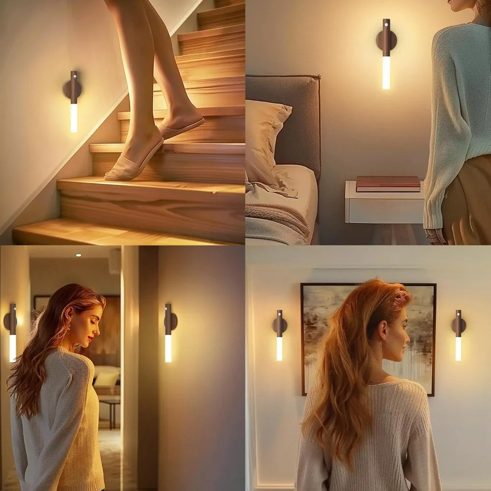 LED Night Light USB Charging Intelligent Human Induction For Bedside Cabinet Home Wardrobe Lighting Motion Sensor Light Led Lamp TGP-005