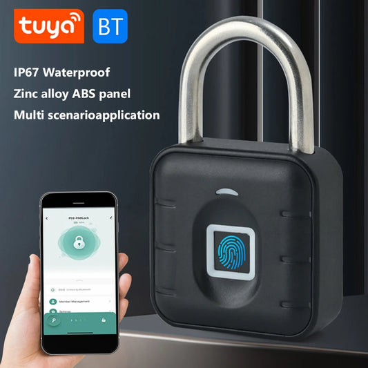DEFAULT Keyless Fingerprint Lock with Tuya APP Smart Padlock Waterproo