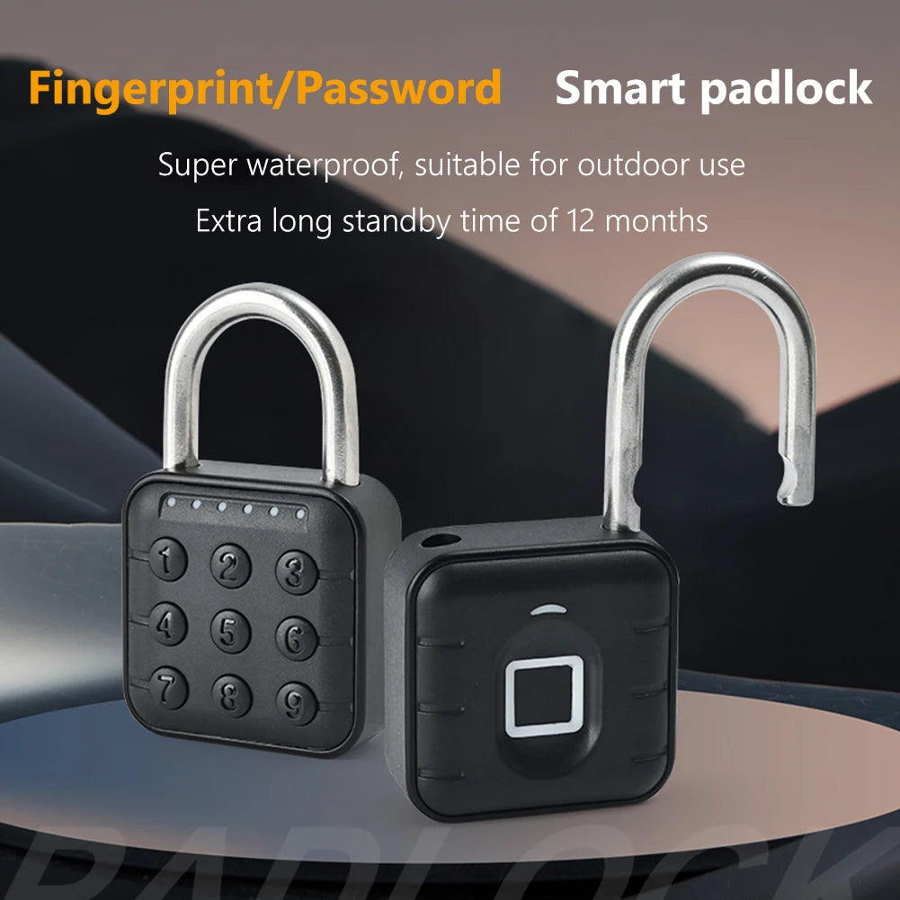 DEFAULT Keyless Fingerprint Lock with Tuya APP Smart Padlock Waterproo