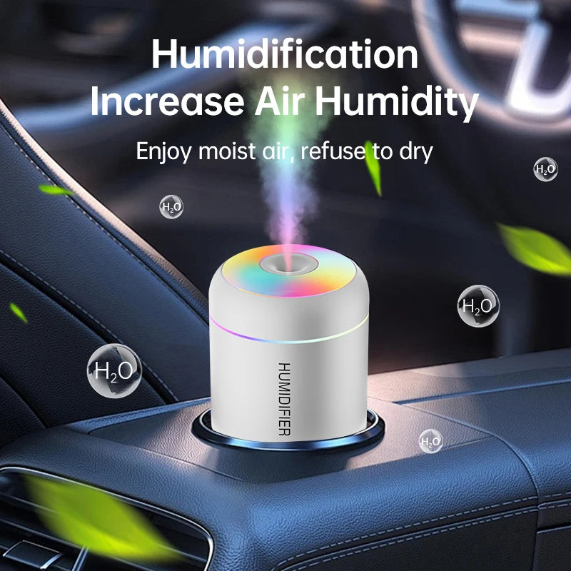 180ML Mini Air Humidifier USB Electric Aroma Diffuser Essential Oil Purifier Aromatherapy Mist Maker Lights For Car Home Bedroom TGP-OO6