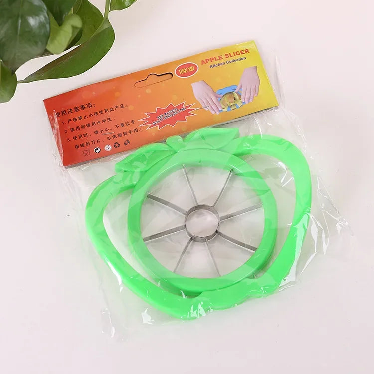 Premium Handle Cut Apple Cutter – Smart Kitchen Gadget 2026 | Stainless Steel Fruit Splitter & Quick Apple Slicer #G-07