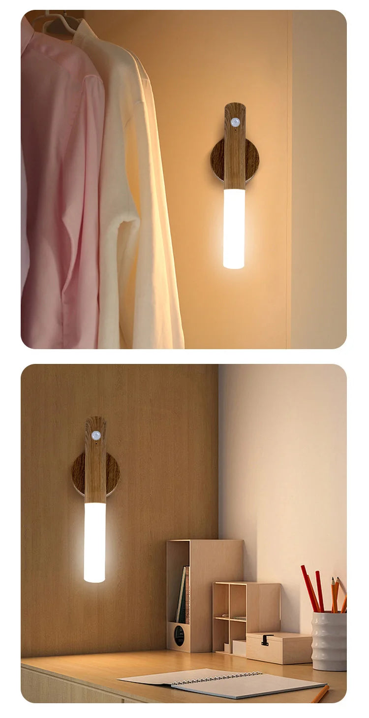 LED Night Light USB Charging Intelligent Human Induction For Bedside Cabinet Home Wardrobe Lighting Motion Sensor Light Led Lamp TGP-005