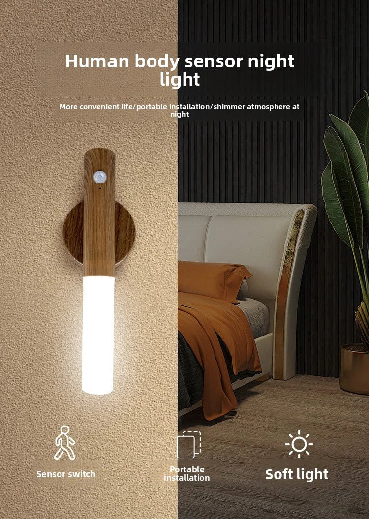 LED Night Light USB Charging Intelligent Human Induction For Bedside Cabinet Home Wardrobe Lighting Motion Sensor Light Led Lamp TGP-005