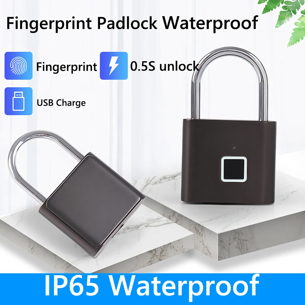 DEFAULT Keyless Fingerprint Lock with Tuya APP Smart Padlock Waterproo