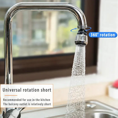 2-Mode 360° Rotatable Faucet Bubbler – High Pressure Water-Saving Smart Kitchen Gadget 2026 #G-08