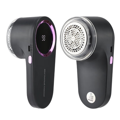 Rechargeable Electric Lint Remover LED Smart Display Portable Clothes Hair Ball Pellet Machine High Speed Motor Lint Trimmer