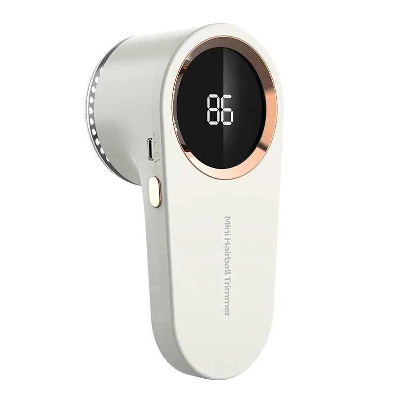 Rechargeable Electric Lint Remover LED Smart Display Portable Clothes Hair Ball Pellet Machine High Speed Motor Lint Trimmer