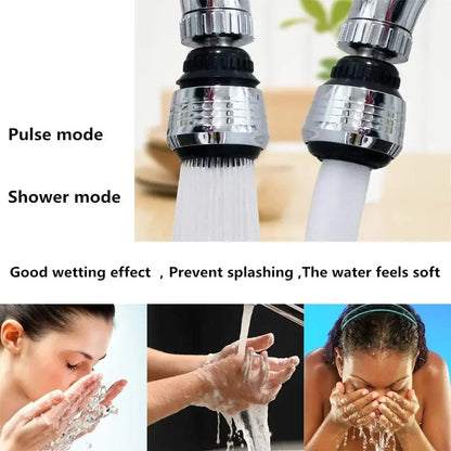 2-Mode 360° Rotatable Faucet Bubbler – High Pressure Water-Saving Smart Kitchen Gadget 2026 #G-08
