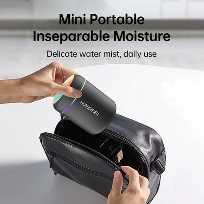 180ML Mini Air Humidifier USB Electric Aroma Diffuser Essential Oil Purifier Aromatherapy Mist Maker Lights For Car Home Bedroom TGP-OO6