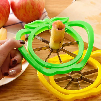 Premium Handle Cut Apple Cutter – Smart Kitchen Gadget 2026 | Stainless Steel Fruit Splitter & Quick Apple Slicer #G-07