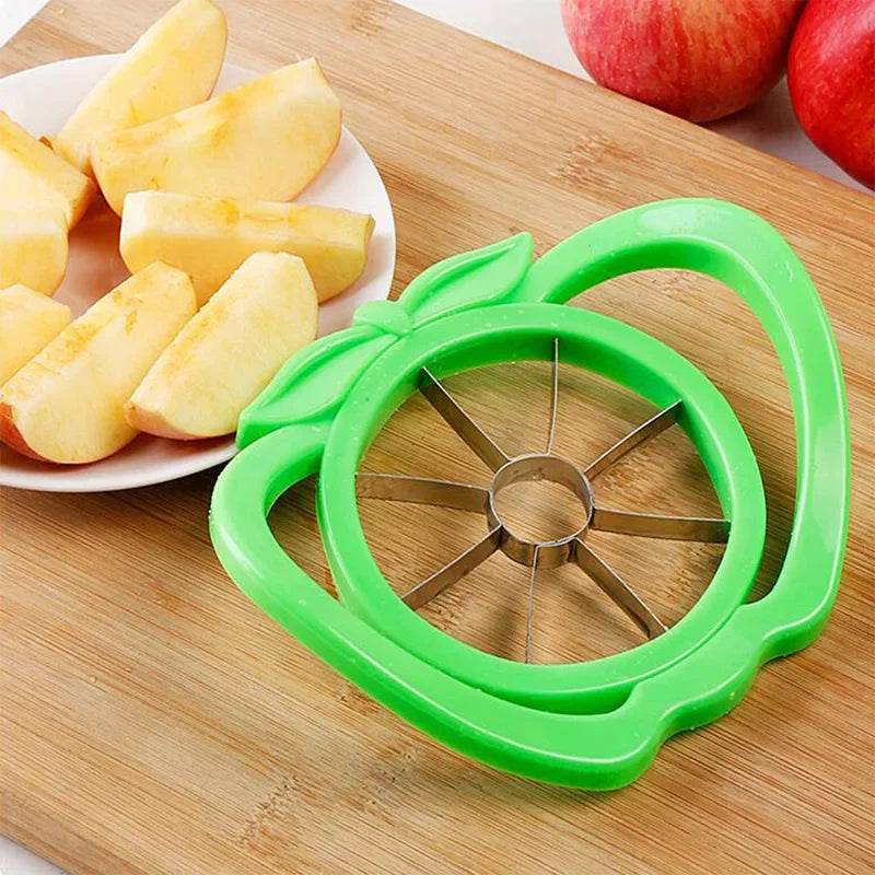 Premium Handle Cut Apple Cutter – Smart Kitchen Gadget 2026 | Stainless Steel Fruit Splitter & Quick Apple Slicer #G-07