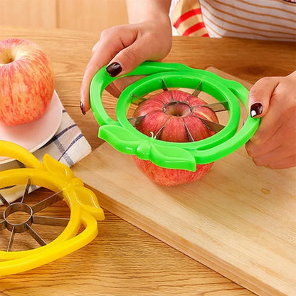 Premium Handle Cut Apple Cutter – Smart Kitchen Gadget 2026 | Stainless Steel Fruit Splitter & Quick Apple Slicer #G-07